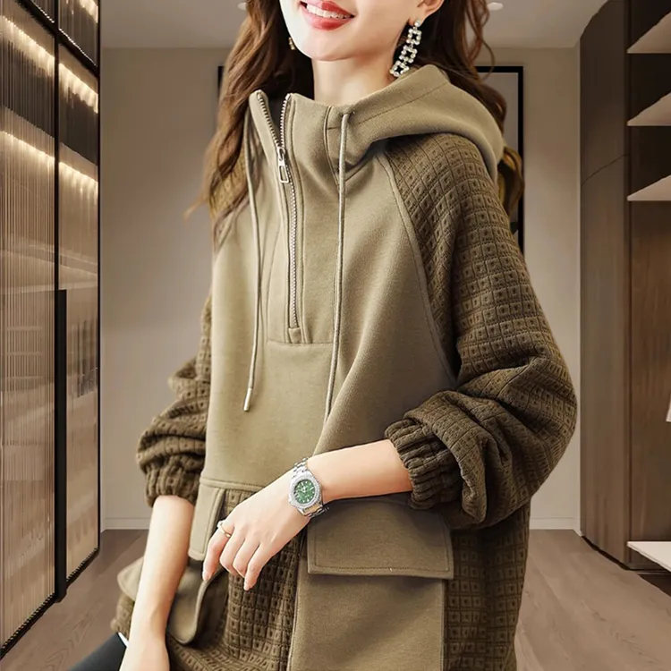 连帽卫衣女士春秋季2025年新款爆款百搭小个子宽松洋气时尚上衣服