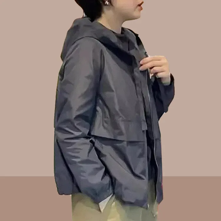 2025春秋季新款女士短外套洋气小个子短款长袖上衣夹克拉链冲锋衣