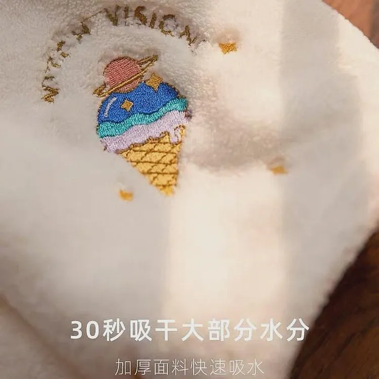 三洋汇美干发帽女超强吸水速干卡通ins可爱抖音包头巾加厚干发巾