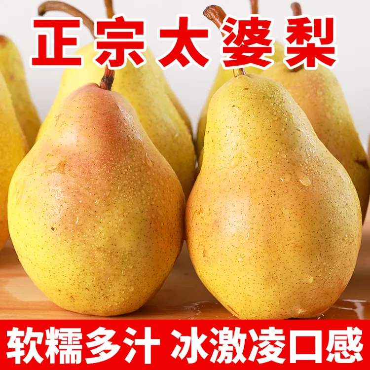 【产地发货】烟台太婆梨放软才好吃多汁当季新鲜梨子水果原产地直发
