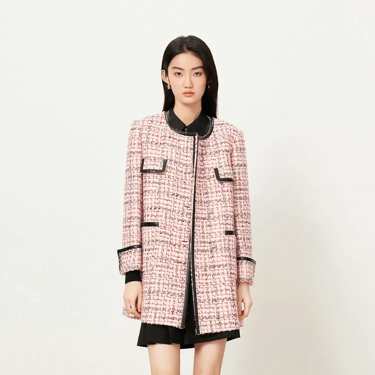 【商场同款】HPLY荷比俪2023冬季新款夹花小香大衣HMD42500320