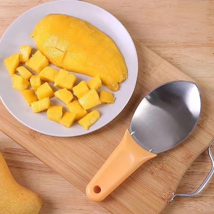 多功能芒果取肉器专用刀新款水果挖勺家用西瓜切块器