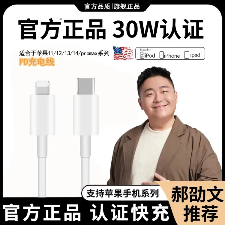 适用于苹果PD30WPD20W充电器头PD快充14/13/12闪充头苹果16充电器