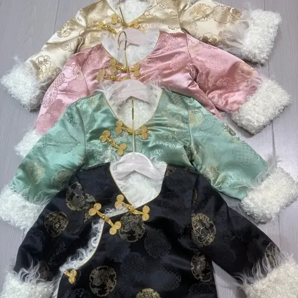 女士藏装加厚外套民族风藏式加绒百搭上衣西藏棉服冬季中长款