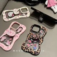 moumou studio韩系可爱卡通立体蝴蝶结适用于苹果16promax手机壳1