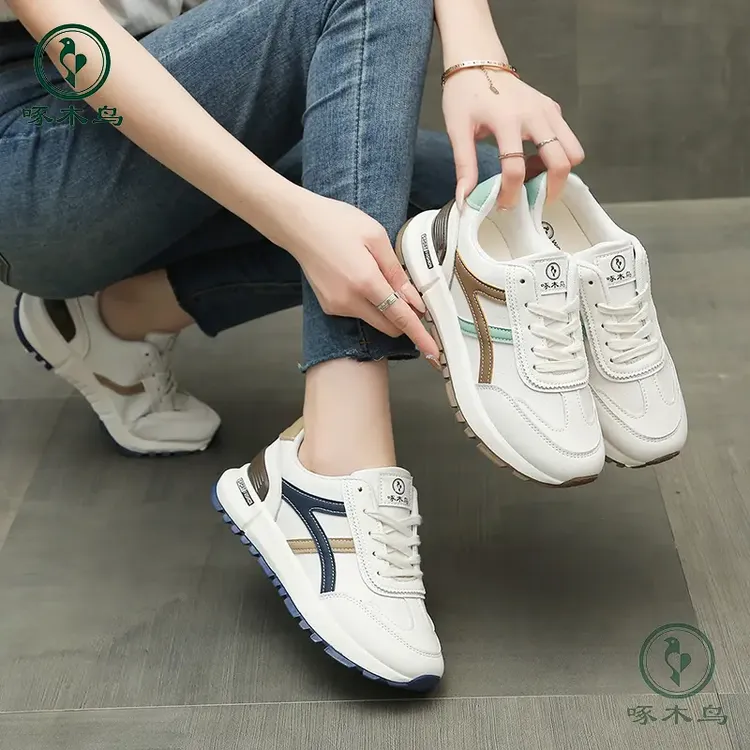 啄木鸟秋季老爹鞋运动鞋舒适休闲鞋女鞋品牌鞋透气时尚厚底