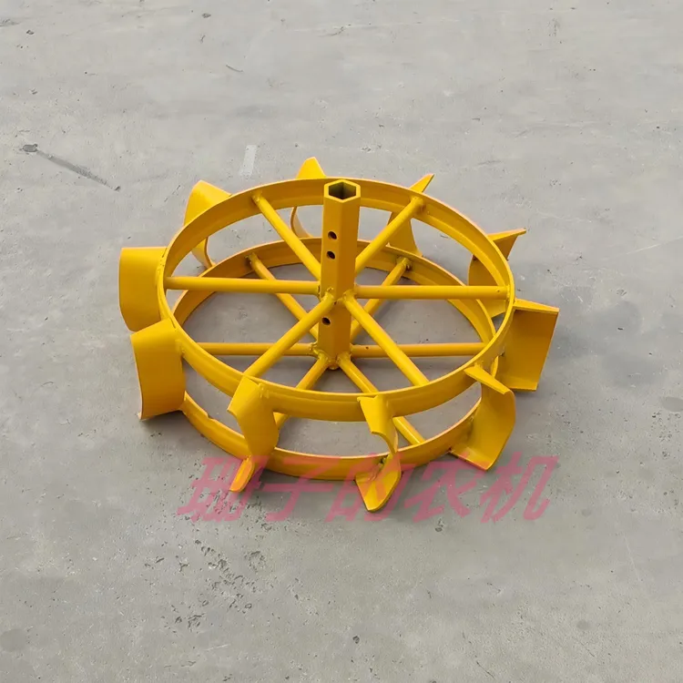 微耕机爬行铁轮行走防滑轮加宽加厚双圈防滑轮多种尺寸