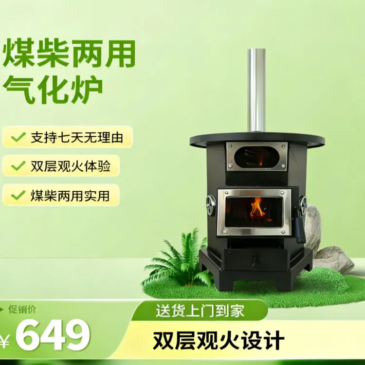 【行业精选】新款加厚柴煤两用取暖炉农村室内家用柴火炉