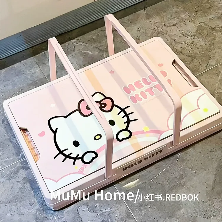 hellokitty汽车后备箱收纳箱户外露营整理箱可折叠大容量储物箱