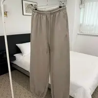 韩国东大门tug冬季新款松紧腰加绒加厚百搭束脚卫裤（no退no换）