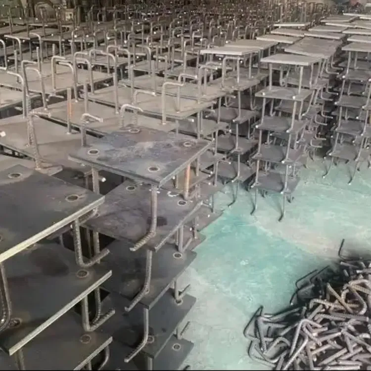四爪焊凳幕墙预埋件带腿板钢结构焊接加固混凝土连接件预埋板