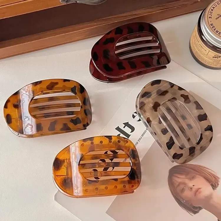 抢！【4 .99两个】2025新款高颜值弧形盘发夹不硌头鲍鱼夹后脑勺气质商品图