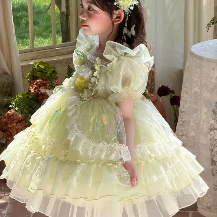 女童夏季库洛米甜美风洛丽塔公主蓬蓬生日礼服裙