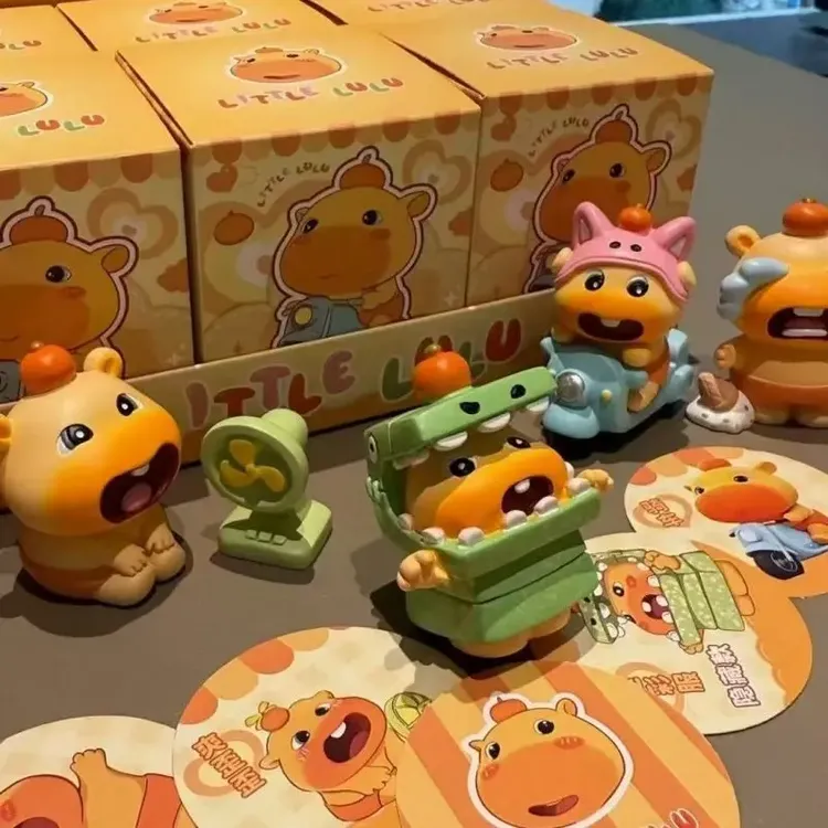 正版新品超甜水豚小噜噜盲盒潮玩手办可爱周边豚仔摆设汽车装饰公