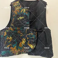 黎黎家提花马夹刺绣立领工字型款复古中式黑色46
