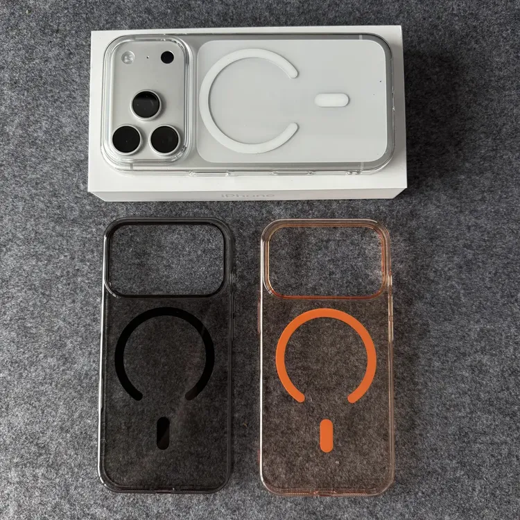 晶透磁吸适用苹果17promax手机壳iPhone16/15pro全包不发黄透明