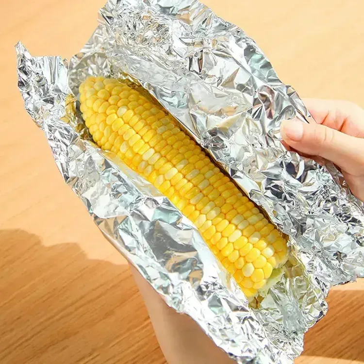 加厚锡纸烤箱家用空气炸锅锡箔纸铝箔纸片商用烧烤烘焙/防水材料商品图