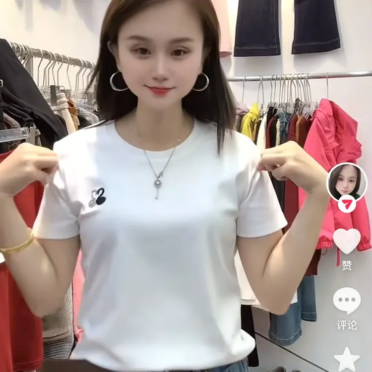765百搭短袖T恤女夏季显瘦上衣