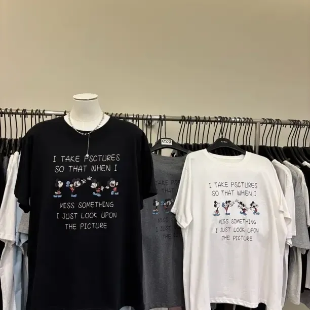夏季时尚宽松小米奇数码印花短袖T恤女显瘦百搭上衣
