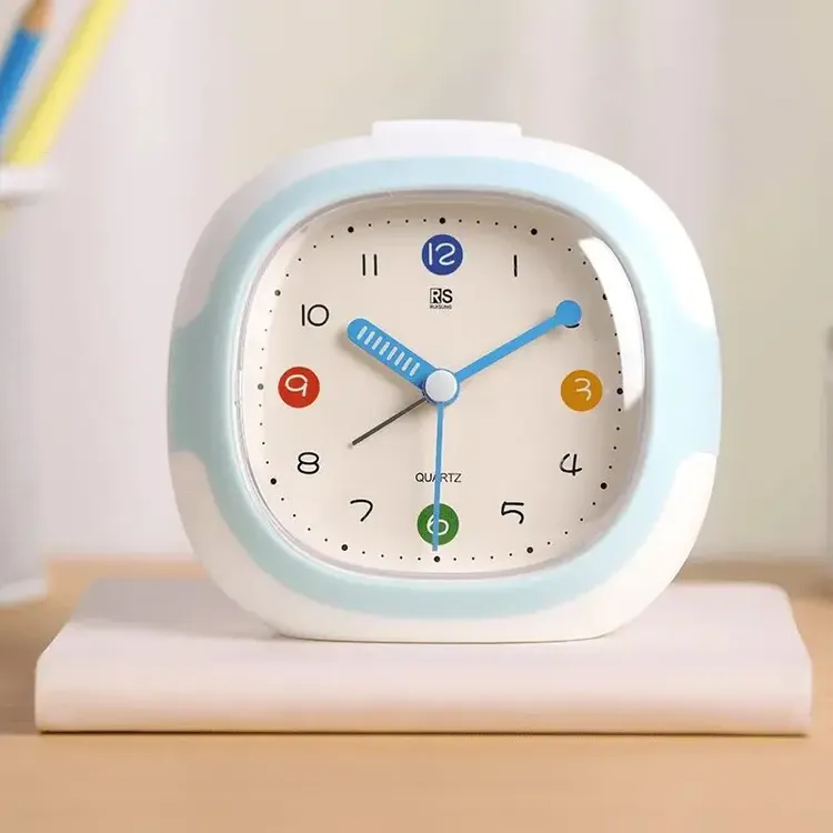 2025新款儿童闹钟床头自律静音学习学生专用起床桌面叫醒时钟TL
