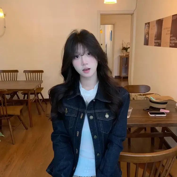 原色牛仔外套女2025新款春秋季美式水洗复古休闲穿搭短款上衣