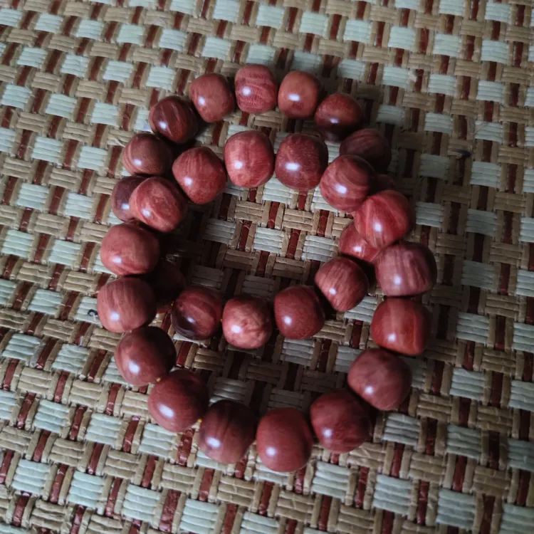 非金属木质手链 火琉璃15老型珠单圈手串花纹榴花素圈男女通用