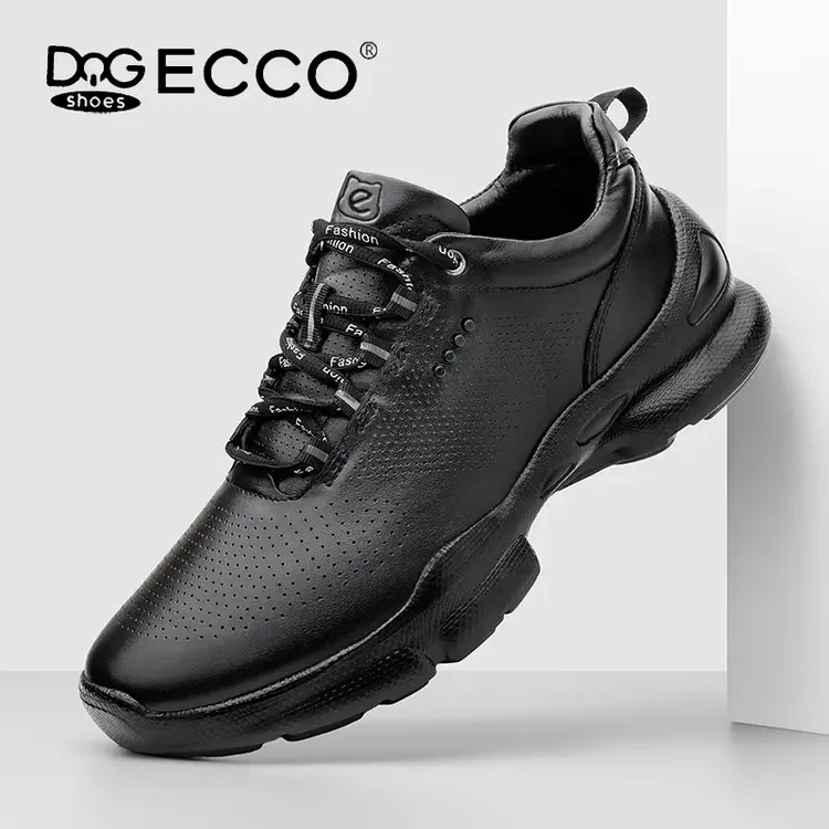 DQGECCO爱步特伦透气日系系带夏季镂空休闲皮鞋防水舒适机能潮鞋