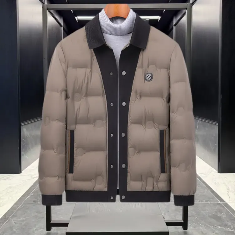 冬季男士翻领加厚防寒保暖外套