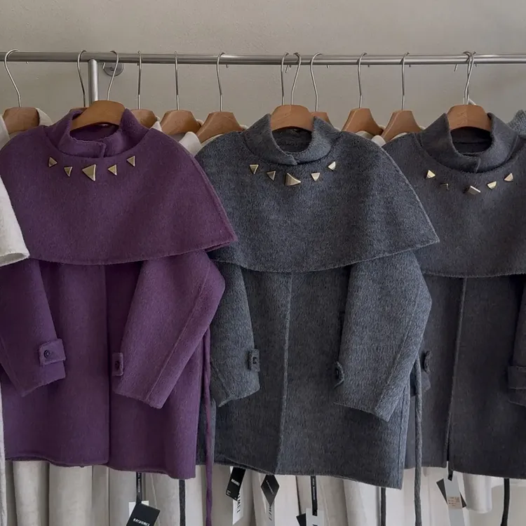 韩系羊绒大衣2509