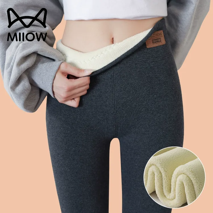 猫人深冬特厚打底裤女东北一条过冬550g羊羔绒保暖棉裤外穿配裙子