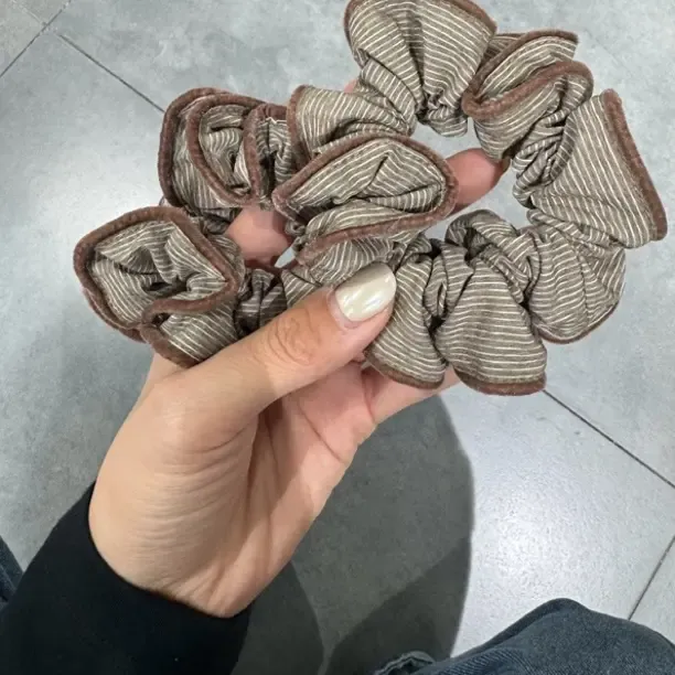条纹咖色发绳发圈「一只装」