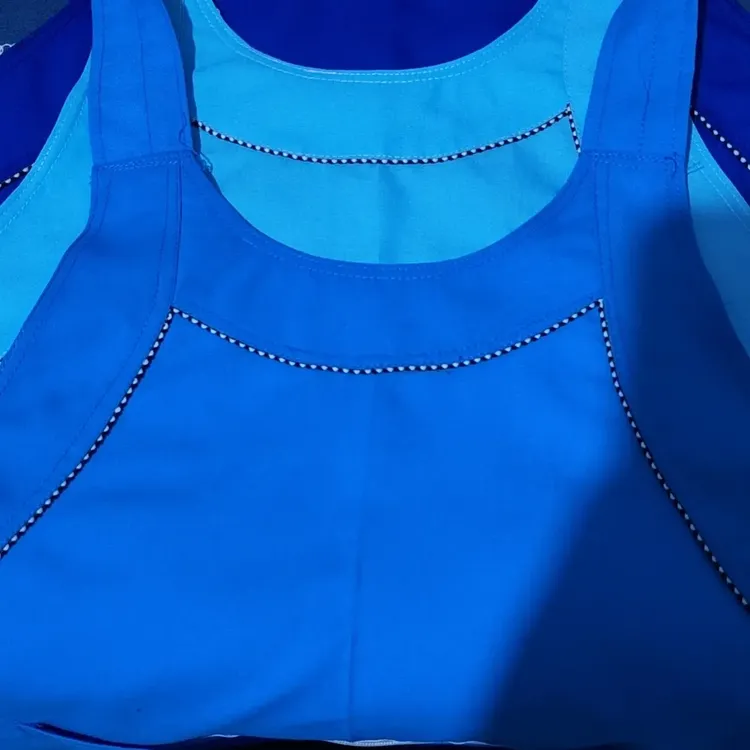 民族风无袖刺绣围裙蓝色做饭成人厨房家用防污防油时尚工作服