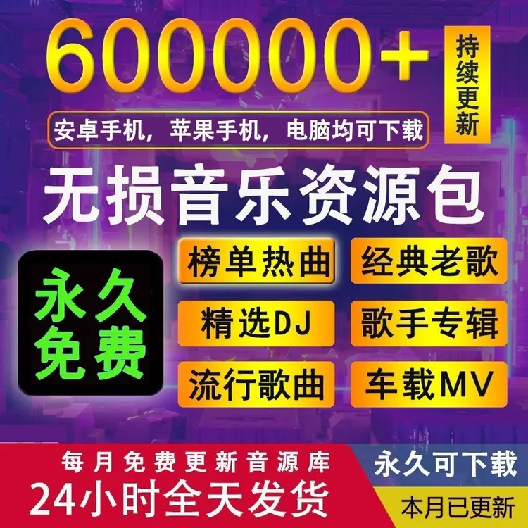 【2025年60W+歌曲】网盘无损音质车载音乐歌曲抖音热曲网盘发货