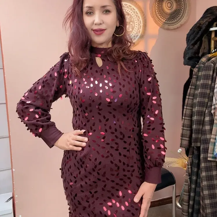 秋冬新款蕾丝气质修身显瘦短款连衣裙