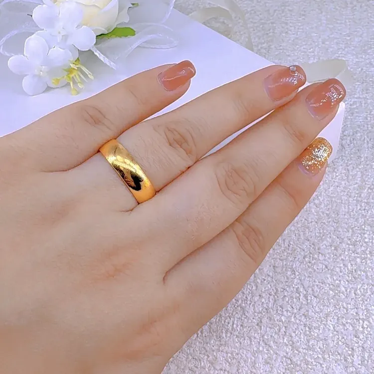铜合金戒指 新款戒指u001男女同款气质百搭指环对戒首饰活口