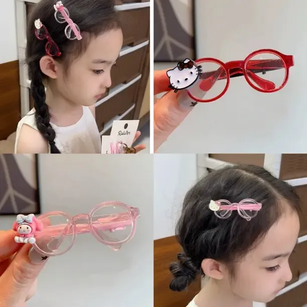 【可爱卡通】儿童眼镜发卡女童整理侧边碎发夹2025新款前额刘海发