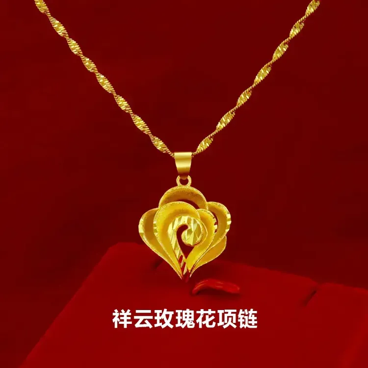 2025年新款项链女款轻奢小众高级感女首饰不掉色气质祥云锁骨链商品图