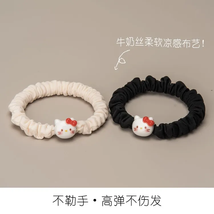 可爱kitty猫小肠发圈女生甜美凯蒂猫头绳情侣扎头发绳男友小皮筋
