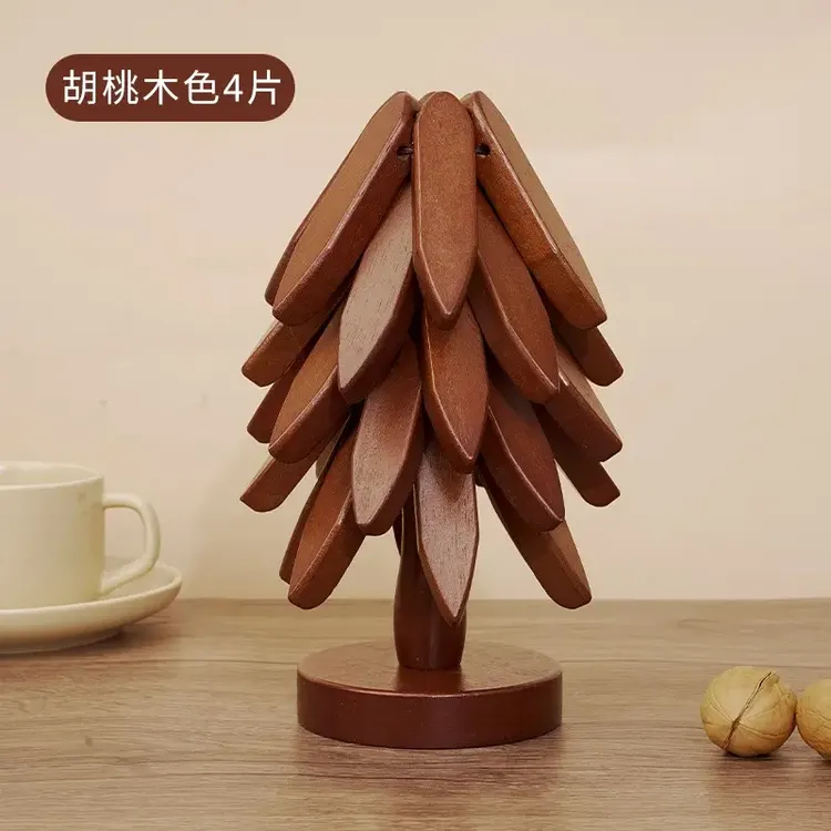 实木隔热垫餐垫防烫垫高级感一棵树家用耐高温锅垫杯垫桌垫砂锅垫