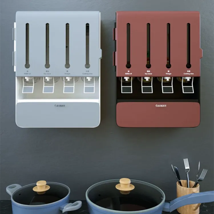 德国进口厨房调料盒置物架壁挂式高端家用墙上调味架酱油醋分装瓶