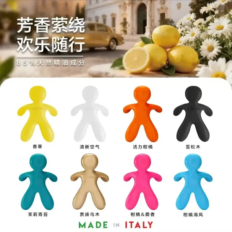 小孩造型精致出风口车载香薰意大利进口持久留香除臭商品图