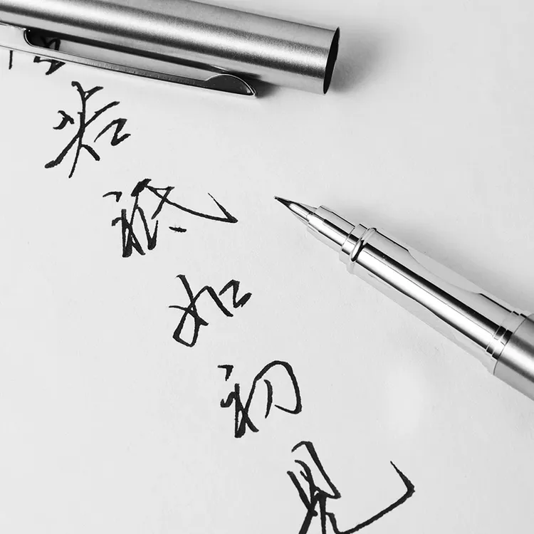 永生小钢炮钢笔全钢美工暗包尖小翘头弯尖硬笔书法练字大学生成人