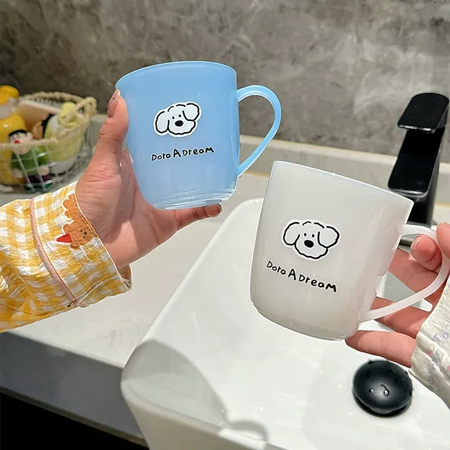DoraADream果冻杯漱口牙杯高颜值卡通防摔霉卫生间成人情侣家用