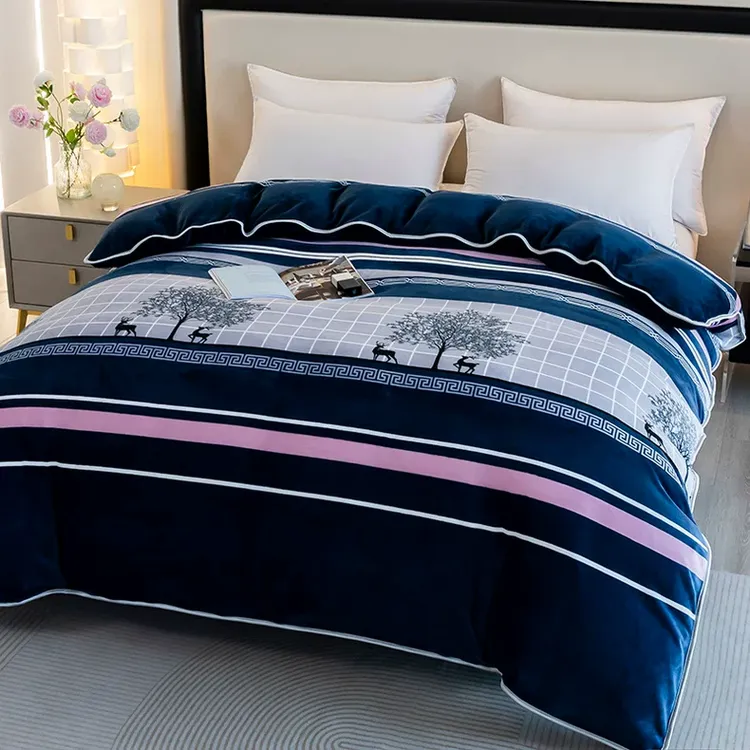 新款加厚牛奶绒被套单件150x200单人学生宿舍被罩珊瑚绒毛绒被单