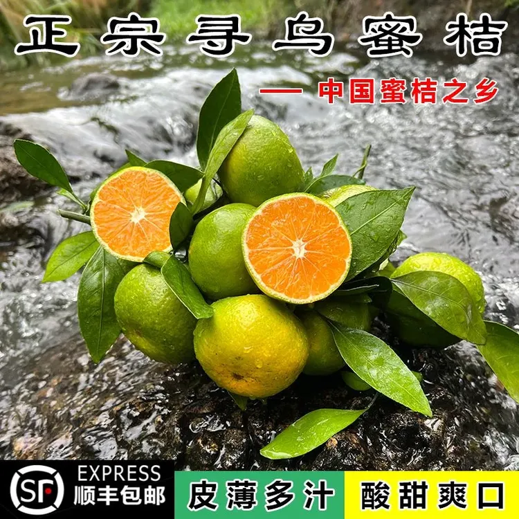 【顺丰】正宗寻乌蜜桔赣州桔子青皮橘子新鲜应当季孕妇水果酸甜无籽