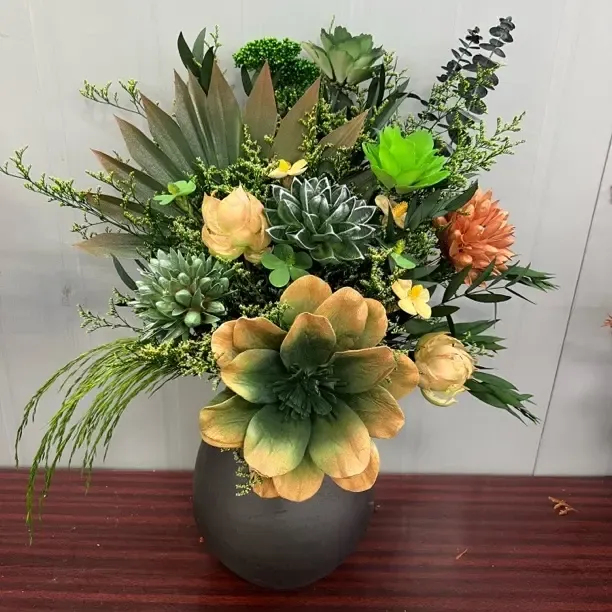 【超级福利花束绿色】绿咖金色高级小众永生花束家居摆放多年不凋谢