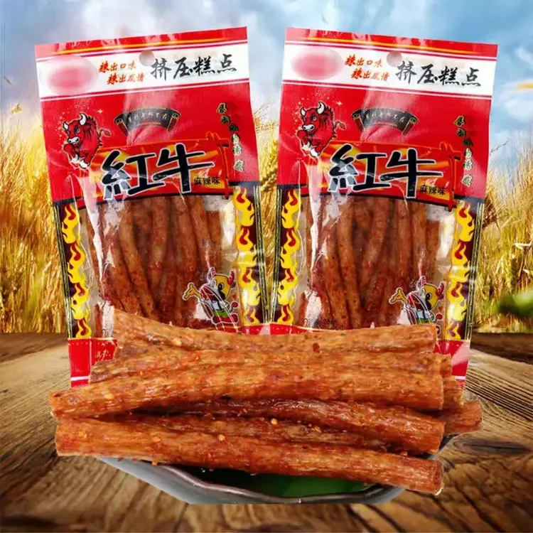 辣可爽红牛辣条麻辣味8090后儿时怀旧经典零食小吃调味面制品素食