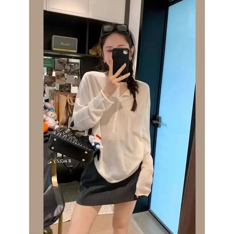 韩版纯色款防晒拼接T恤休闲设计感减夏季女装十八家大码女装