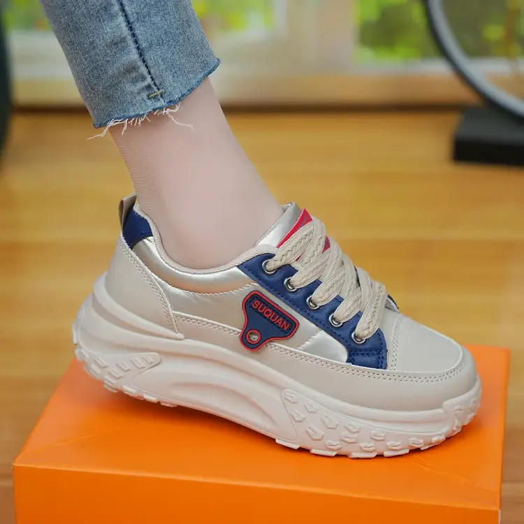 ins韩版新款老爹鞋女2025春季学生运动跑步休闲厚底增高街拍女鞋