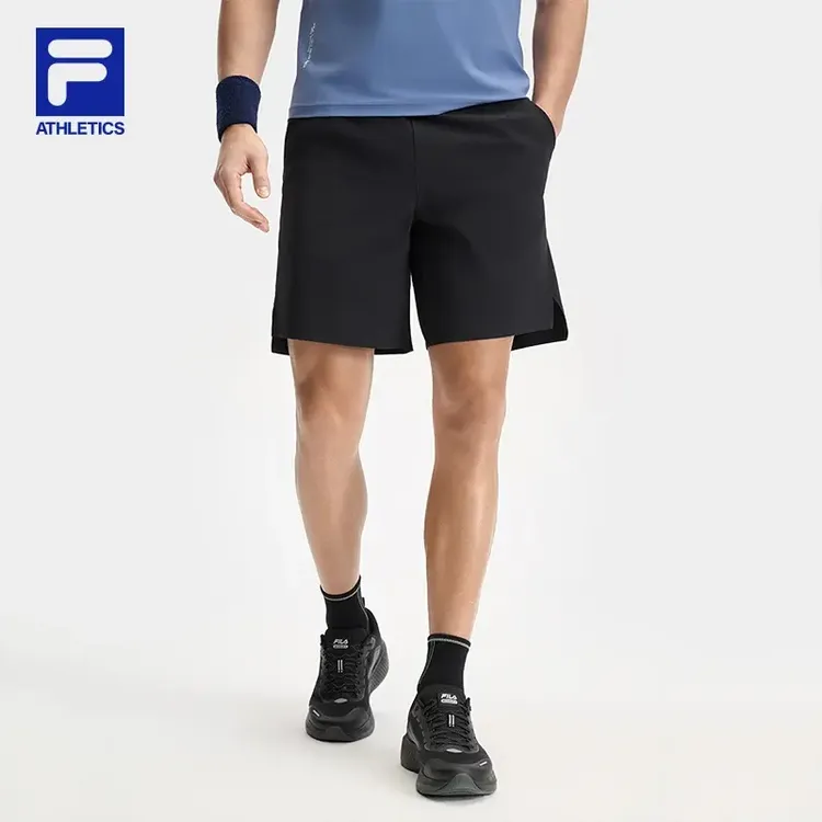 Fila/斐乐新款男子时尚户外梭织休闲裤舒适运动短裤A11M521805F